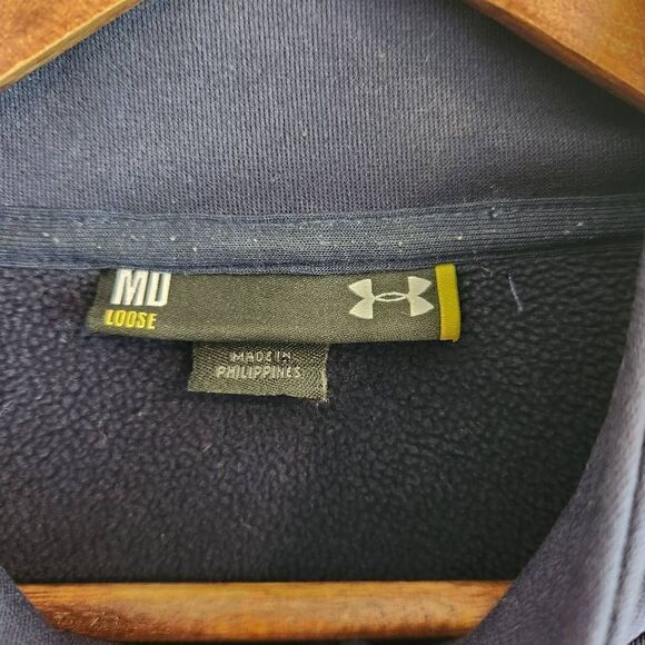 Under Armour Men's Full Zip Loose Fit Fleece Jacket Size Medium - Picture 3 of 4